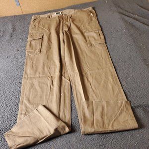 Boulder Creek Trading Cargo Pants Big Tall Mens Size 44 38L Tan Beige Cotton Chi